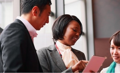 illustreren van een interculturele interactie