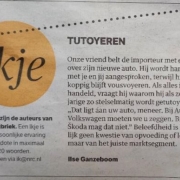 krantenartikel om onderwerp in te leiden